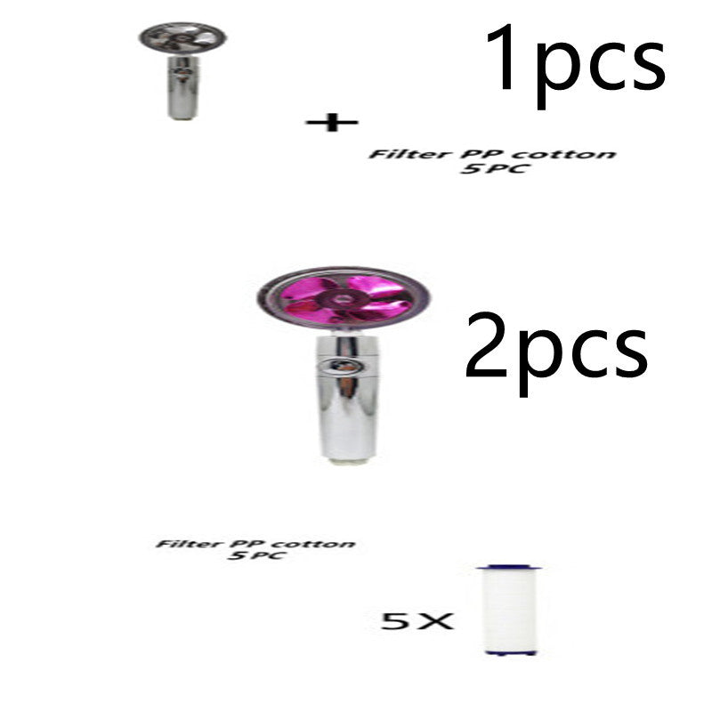 Relaxing Propeller Driven Shower Head with an in-built replaceable Cotton Filter.
