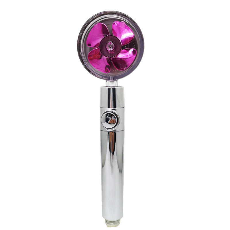 Relaxing Propeller Driven Shower Head with an in-built replaceable Cotton Filter.