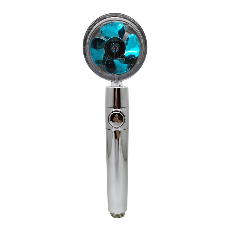 Relaxing Propeller Driven Shower Head with an in-built replaceable Cotton Filter.