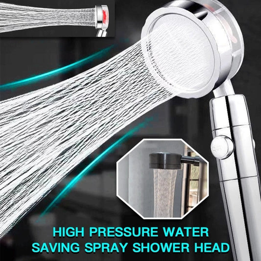 Relaxing Propeller Driven Shower Head with an in-built replaceable Cotton Filter.