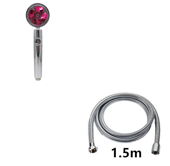 Relaxing Propeller Driven Shower Head with an in-built replaceable Cotton Filter.