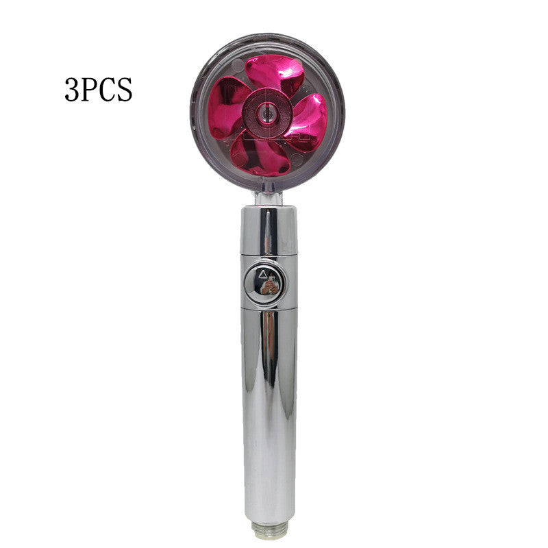 Relaxing Propeller Driven Shower Head with an in-built replaceable Cotton Filter.