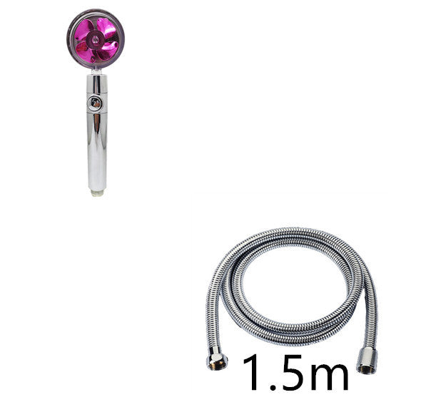 Relaxing Propeller Driven Shower Head with an in-built replaceable Cotton Filter.
