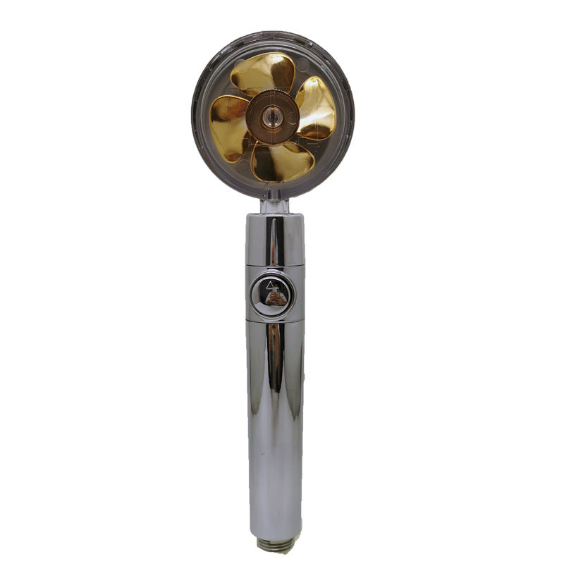 Relaxing Propeller Driven Shower Head with an in-built replaceable Cotton Filter.