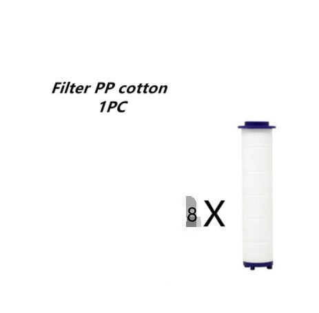 Relaxing Propeller Driven Shower Head with an in-built replaceable Cotton Filter.