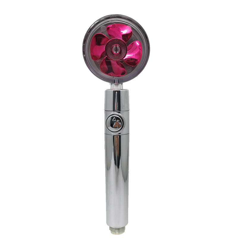 Relaxing Propeller Driven Shower Head with an in-built replaceable Cotton Filter.