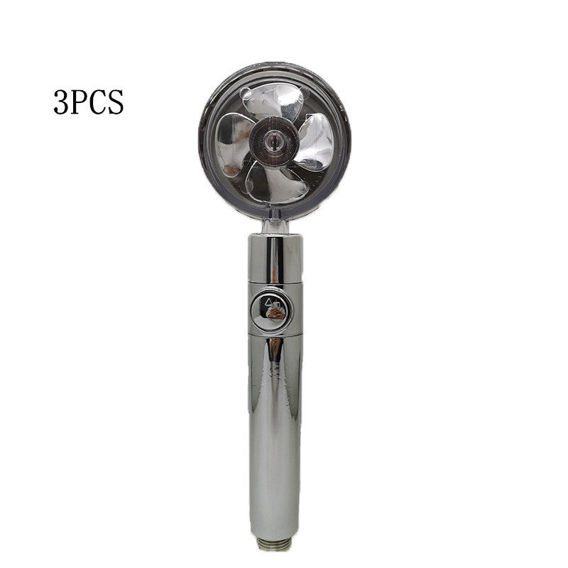 Relaxing Propeller Driven Shower Head with an in-built replaceable Cotton Filter.