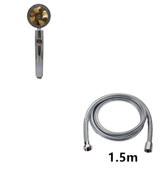 Relaxing Propeller Driven Shower Head with an in-built replaceable Cotton Filter.